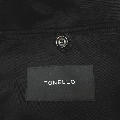 【中古】トネッロ TONELLO ストレッチ コットン 2B カジュアルジャケット ブラック【サイズ50】【 状態ランクC 】【 メンズ 】
