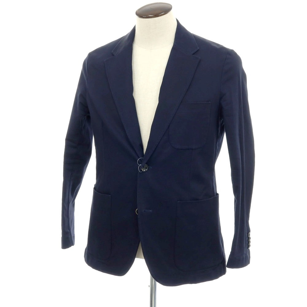 【中古】パオロ ペコラ PAOLO PECORA ストレッチ コットン 2B カジュアルジャケット ネイビー【 サイズ50 】【 状態ランクC 】【 メンズ 】 [CPD]