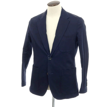 【中古】パオロ ペコラ PAOLO PECORA ストレッチ コットン 2B カジュアルジャケット ネイビー【サイズ50】【 状態ランクC 】【 メンズ 】