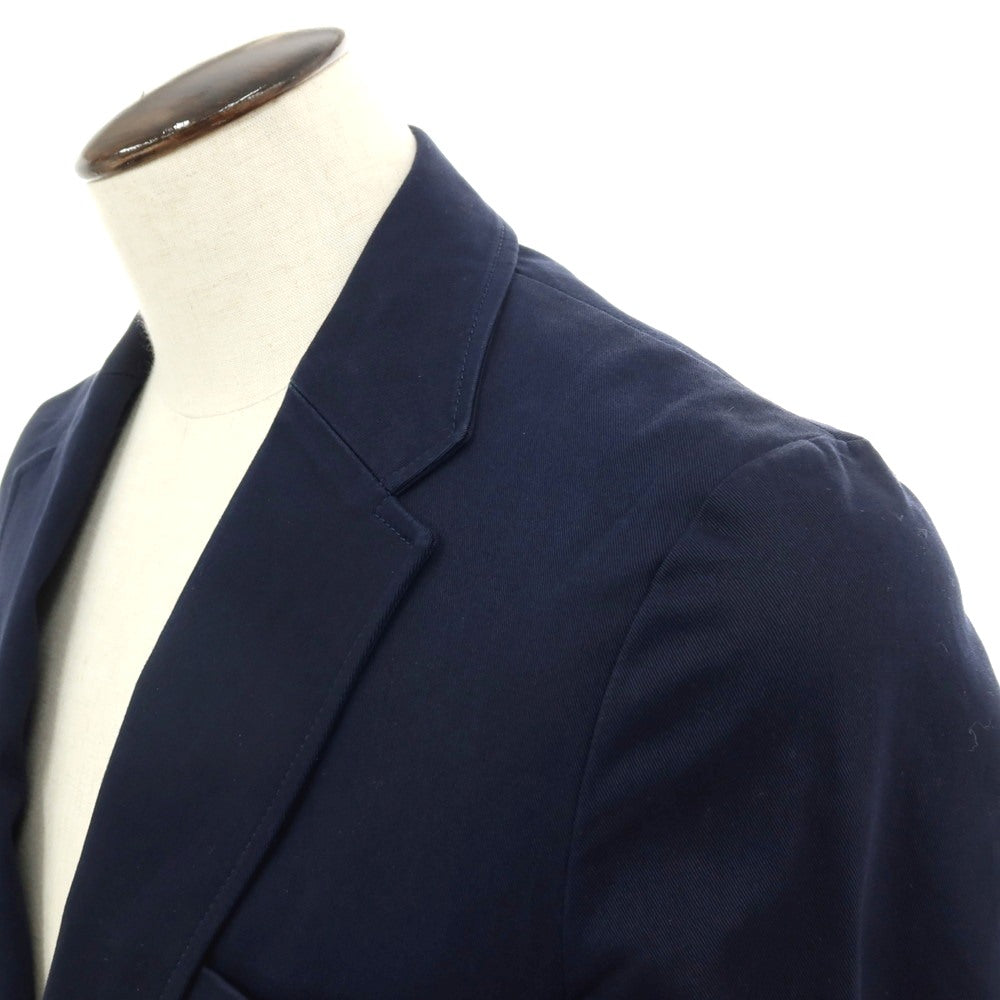 【中古】パオロ ペコラ PAOLO PECORA ストレッチ コットン 2B カジュアルジャケット ネイビー【 サイズ50 】【 状態ランクC 】【 メンズ 】 [CPD]