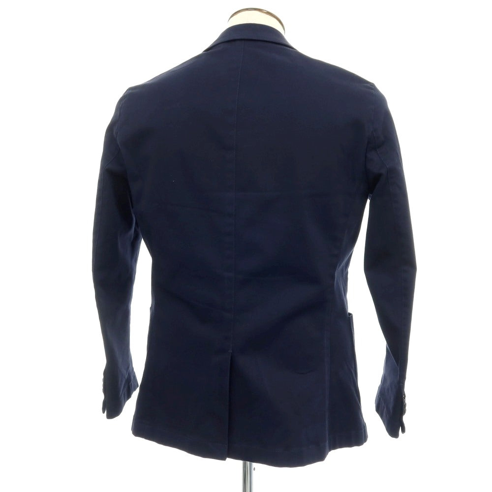 【中古】パオロ ペコラ PAOLO PECORA ストレッチ コットン 2B カジュアルジャケット ネイビー【サイズ50】【 状態ランクC 】【 メンズ 】