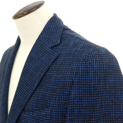 【中古】エルビーエム1911 L.B.M.1911 コットンウールナイロン ハウンドトゥース 2B カジュアルジャケット ネイビー【サイズ50】【 状態ランクB 】【 メンズ 】
