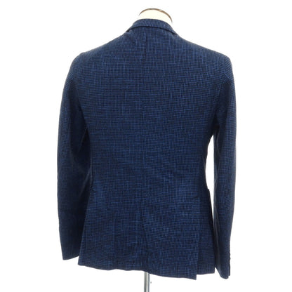 【中古】エルビーエム1911 L.B.M.1911 コットンウールナイロン ハウンドトゥース 2B カジュアルジャケット ネイビー【サイズ50】【 状態ランクB 】【 メンズ 】