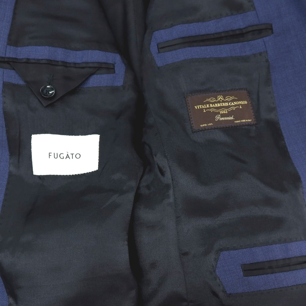 【中古】フガート FUGATO ウール 2B テーラードジャケット ライトネイビー【 50 】【 状態ランクC 】【 メンズ 】 []