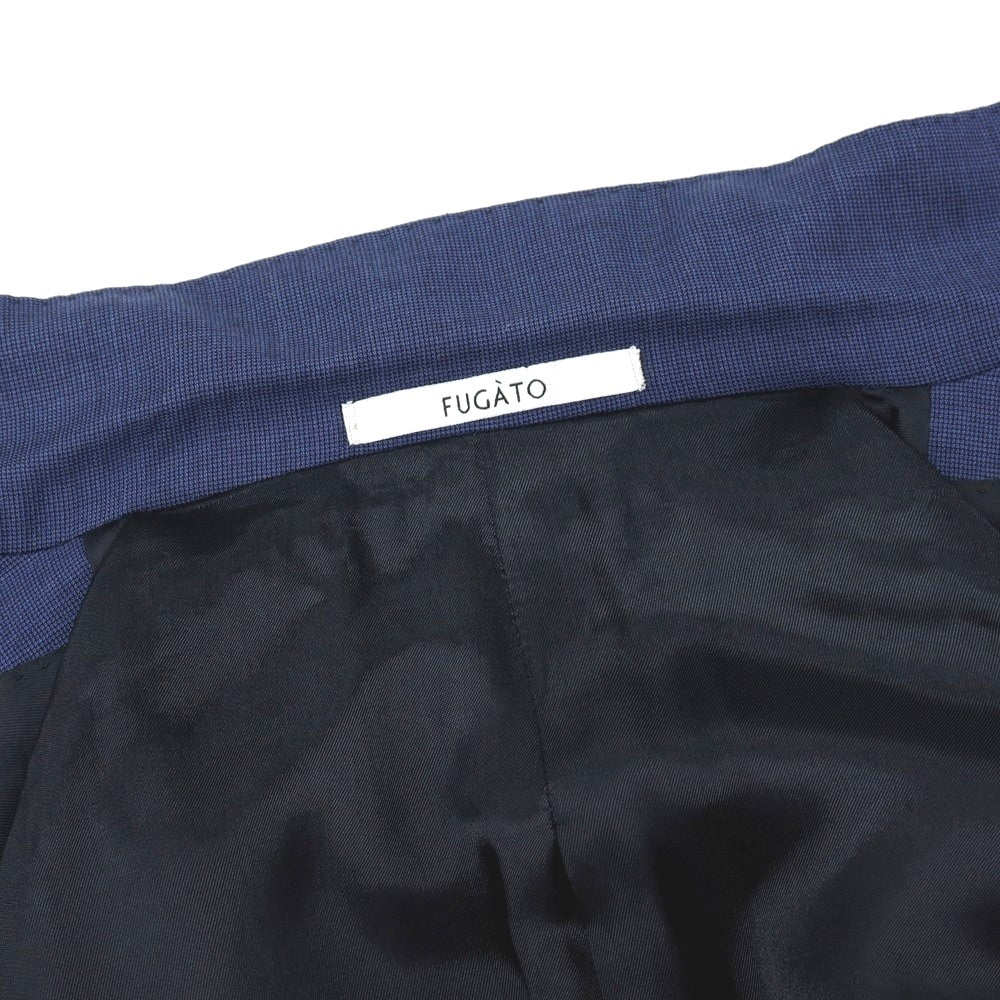 【中古】フガート FUGATO ウール 2B テーラードジャケット ライトネイビー【 50 】【 状態ランクC 】【 メンズ 】 []