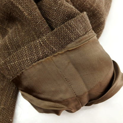 【中古】イレブンティ eleventy ウールコットンリネン 2B カジュアルジャケット ブラウン【サイズ50】【 状態ランクC 】【 メンズ 】