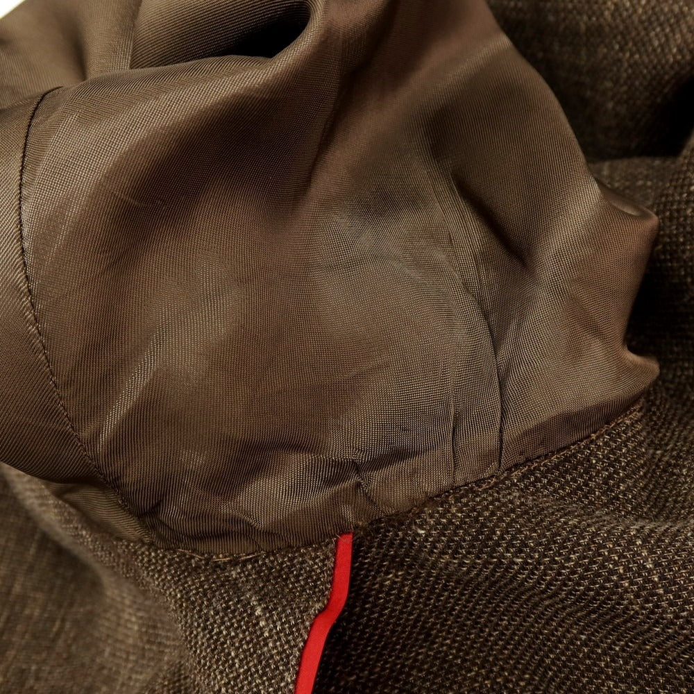 【中古】イレブンティ eleventy ウールコットンリネン 2B カジュアルジャケット ブラウン【サイズ50】【 状態ランクC 】【 メンズ 】