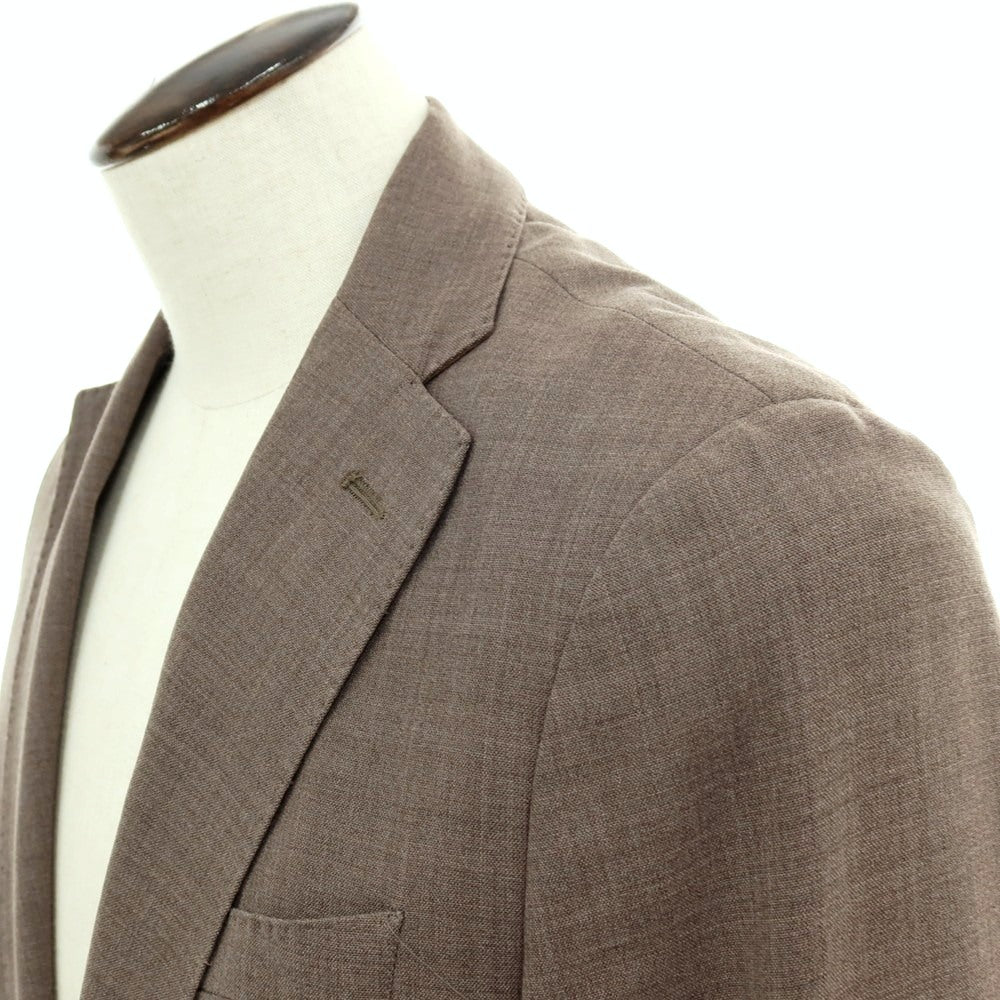 【中古】イレブンティ eleventy ストレッチ ポリエステルウール 2B テーラードジャケット アッシュブラウン【サイズ50】【 状態ランクC 】【 メンズ 】