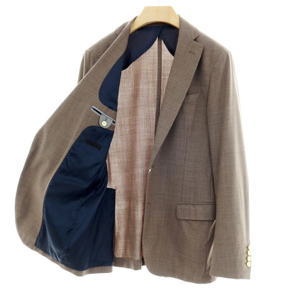 【中古】イレブンティ eleventy ストレッチ ポリエステルウール 2B テーラードジャケット アッシュブラウン【サイズ50】【 状態ランクC 】【 メンズ 】