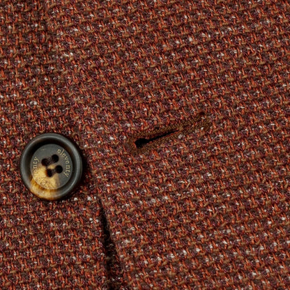 【中古】イレブンティ eleventy リネンコットンポリエステルビスコース 2B テーラードジャケット オレンジブラウン系【サイズ50】【 状態ランクC 】【 メンズ 】