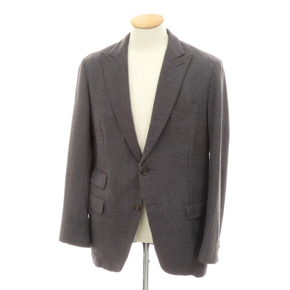【中古】イレブンティ eleventy ウール テーラードジャケット グレー【 表記なし(S位) 】【 状態ランクB 】【 メンズ 】