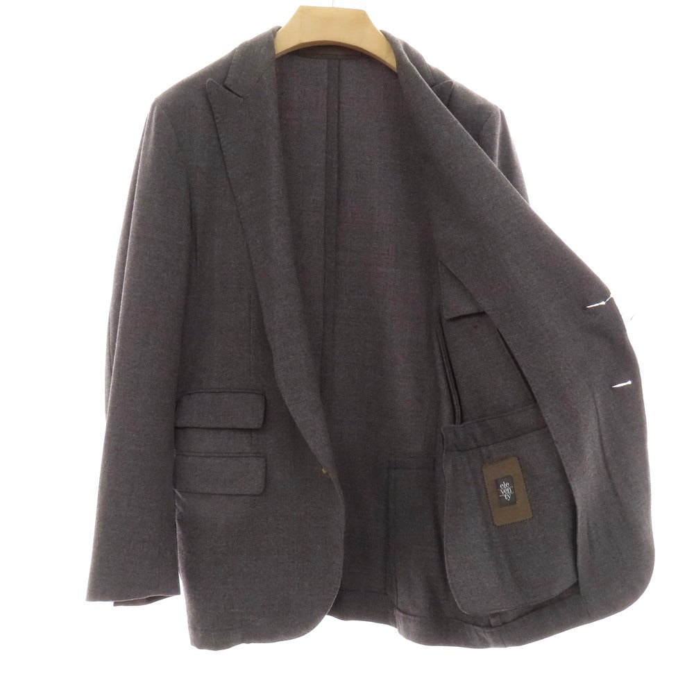 【中古】イレブンティ eleventy ウール テーラードジャケット グレー【 表記なし(S位) 】【 状態ランクB 】【 メンズ 】