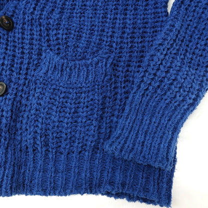 【中古】ロベルトコリーナ ROBERTO COLLINA コットンナイロン ショールカラー カーディガン ブルー【サイズ50】【 状態ランクB 】【 メンズ 】