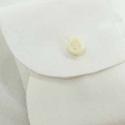 【中古】ギローバー GUY ROVER ジャカードコットン ワイドカラー ドレスシャツ ホワイト【 41 】【 状態ランクC 】【 メンズ 】