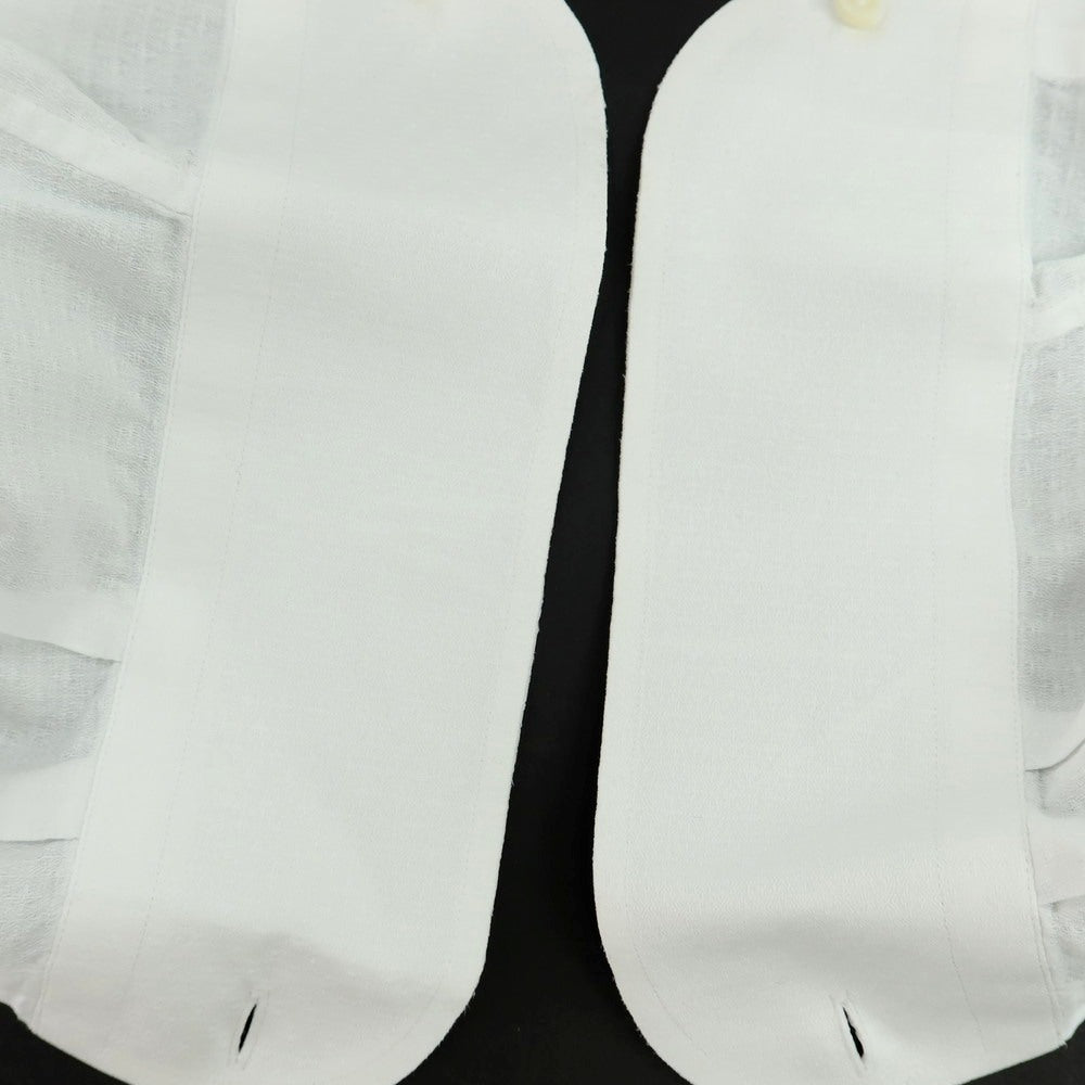 【中古】ギローバー GUY ROVER ジャカードコットン ワイドカラー ドレスシャツ ホワイト【 41 】【 状態ランクC 】【 メンズ 】