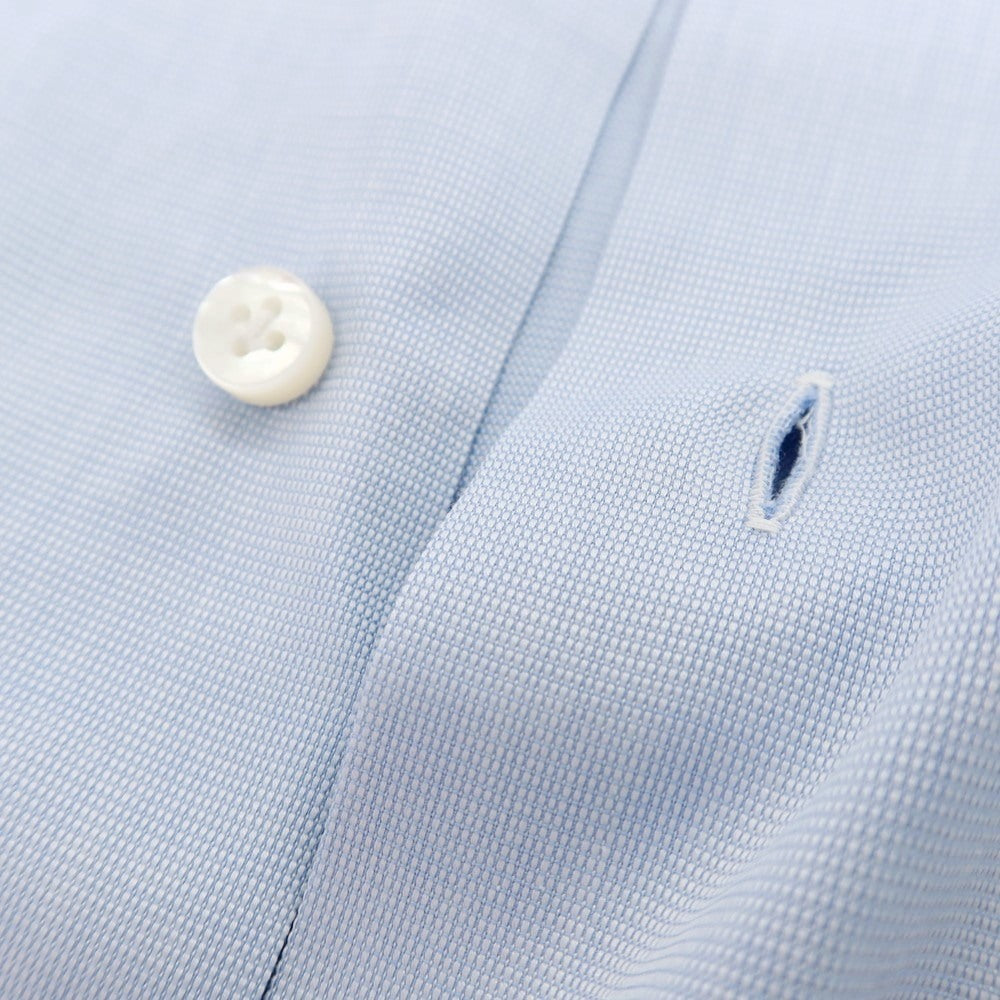 【中古】バルバ BARBA コットン ダブルカフス セミワイドカラー ドレスシャツ ライトブルー【 41 】【 状態ランクB 】【 メンズ 】