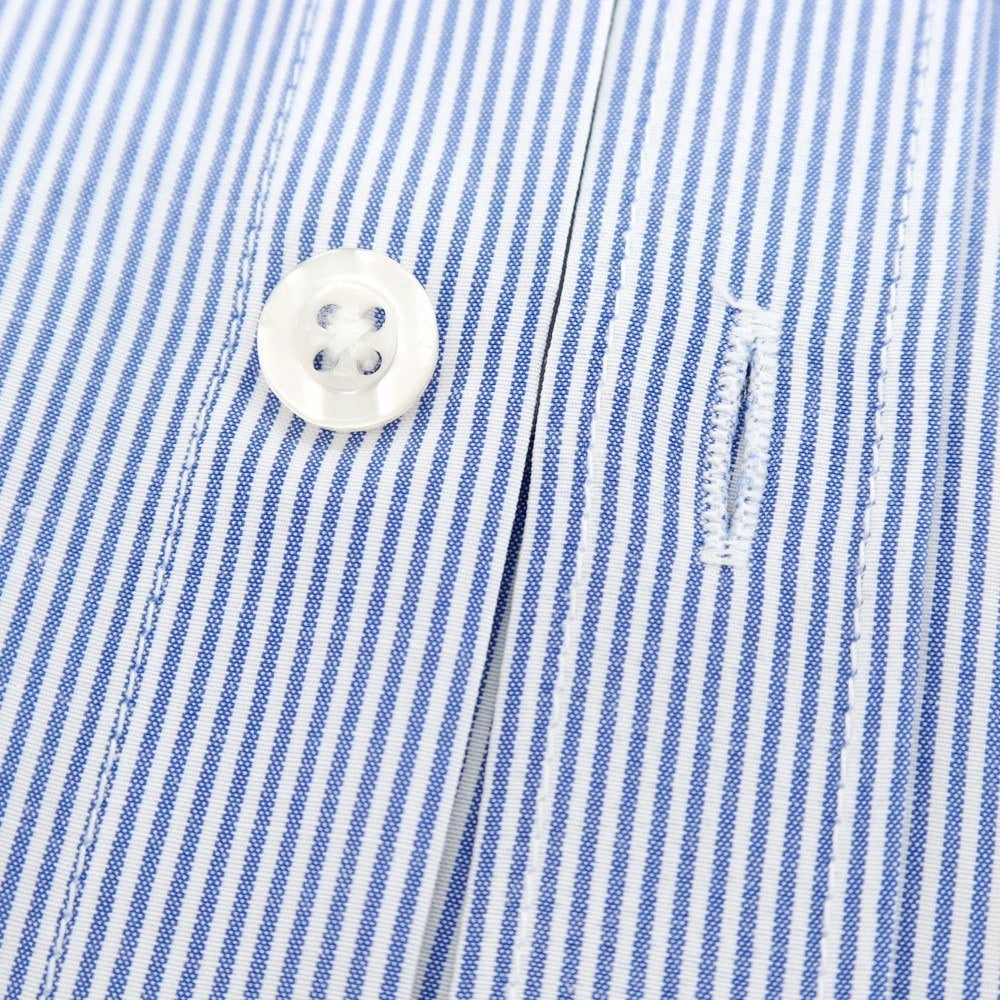 【中古】シビリア SIVIGLIA コットンポリエステル ストライプ レギュラーカラー ドレスシャツ ブルーxホワイト【 41 】【 状態ランクB 】【 メンズ 】