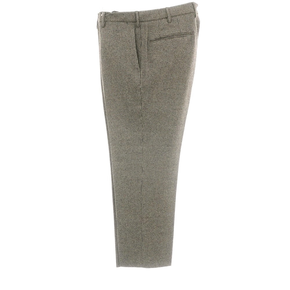 【中古】インコテックス INCOTEX ウール ハウンドトゥース カジュアルスラックスパンツ ブラウン【 50 】【 状態ランクB 】【 メンズ 】