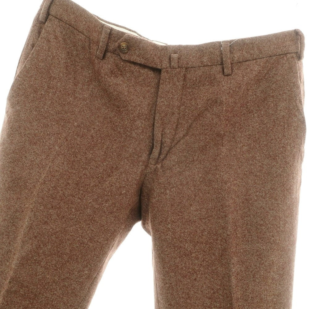 【中古】インコテックス INCOTEX ウール カジュアルスラックスパンツ ブラウン【 50 】【 状態ランクC 】【 メンズ 】