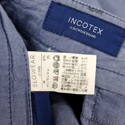 【SALE30%OFF/返品不可】【中古】インコテックス INCOTEX ストレッチ コットン カジュアルスラックスパンツ ネイビー【 サイズ50 】【 状態ランクC 】【 メンズ 】