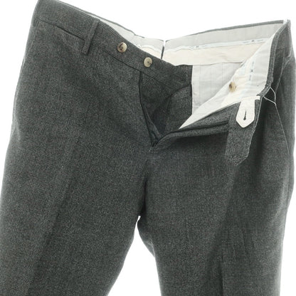 【中古】ピーティートリノ PT TORINO SUPER110‘S ウール グレンチェック ドレススラックスパンツ グレー【 50 】【 状態ランクC 】【 メンズ 】