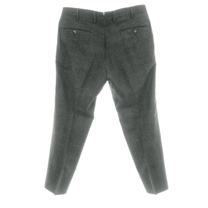 【中古】ピーティートリノ PT TORINO SUPER110‘S ウール グレンチェック ドレススラックスパンツ グレー【 50 】【 状態ランクC 】【 メンズ 】