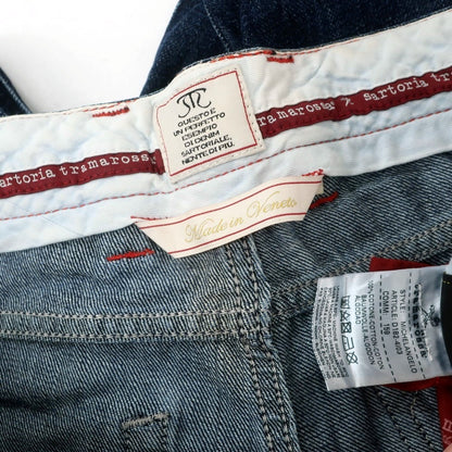 【中古】トラマロッサ Tramarossa コットン デニムパンツ ジーンズ ネイビー【 34 】【 状態ランクC 】【 メンズ 】