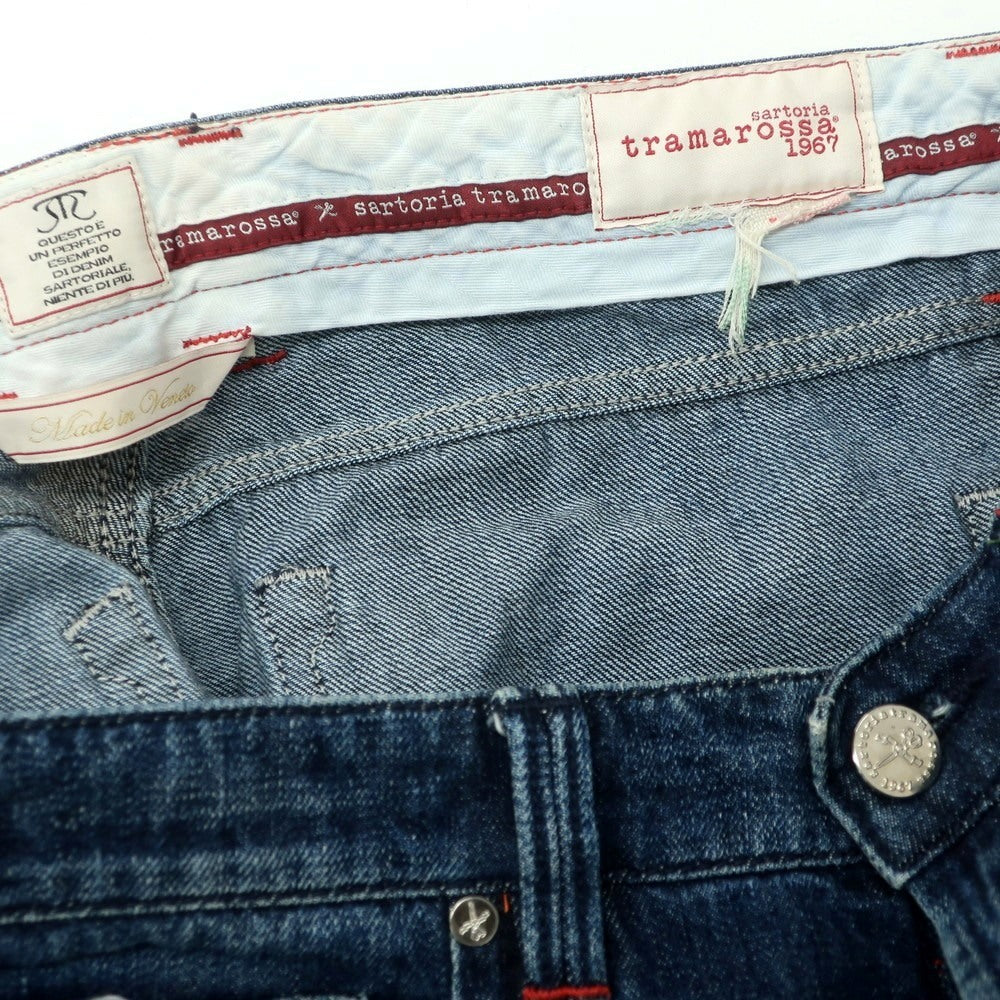 【中古】トラマロッサ Tramarossa コットン デニムパンツ ジーンズ ネイビー【 34 】【 状態ランクC 】【 メンズ 】