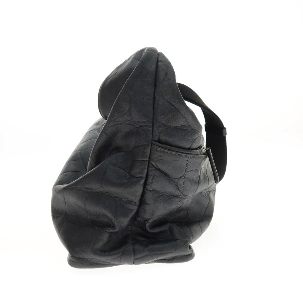 【中古】ダニエルアンドボブ Daniel &amp; Bob レザー ショルダーバッグ ブラック【 状態ランクC 】【 メンズ 】