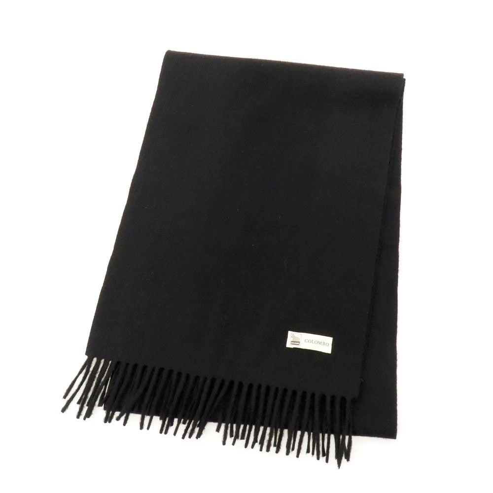 【中古】コロンボ COLOMBO カシミヤ マフラー ブラック【 状態ランクB 】【 メンズ 】