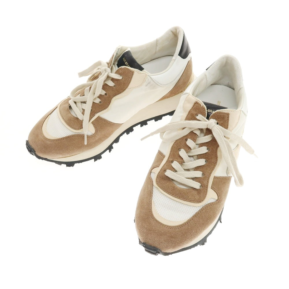 【中古】アマブランド AMA BRAND スニーカー ホワイトxブラウン【 42 】【 状態ランクB 】【 メンズ 】