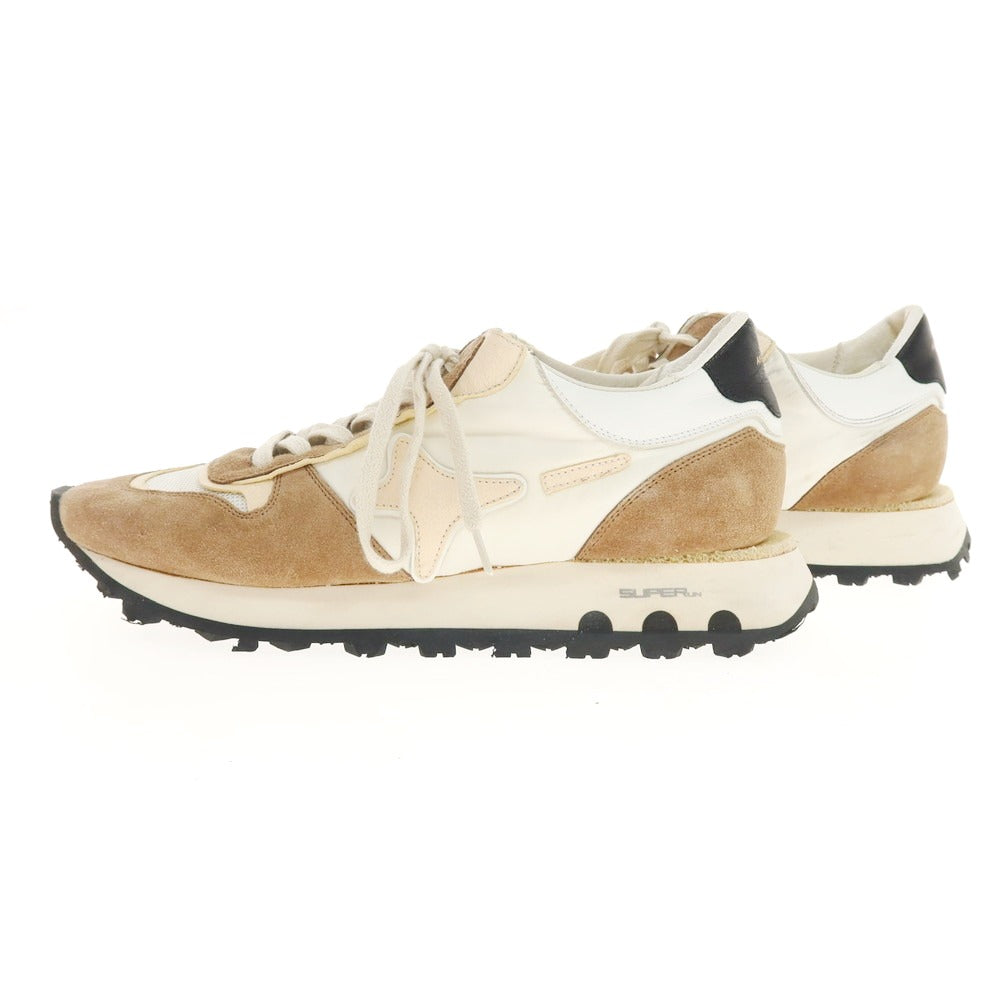 【中古】アマブランド AMA BRAND スニーカー ホワイトxブラウン【 42 】【 状態ランクB 】【 メンズ 】