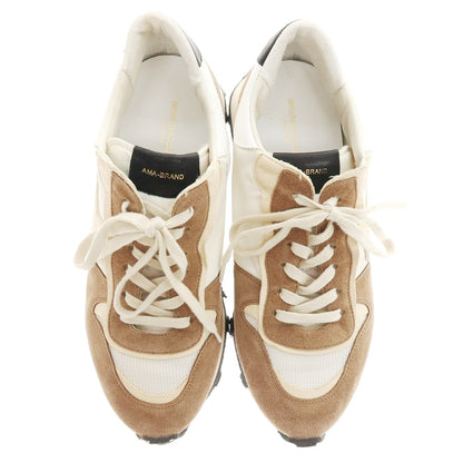 【中古】アマブランド AMA BRAND スニーカー ホワイトxブラウン【 42 】【 状態ランクB 】【 メンズ 】