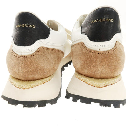 【中古】アマブランド AMA BRAND スニーカー ホワイトxブラウン【 42 】【 状態ランクB 】【 メンズ 】