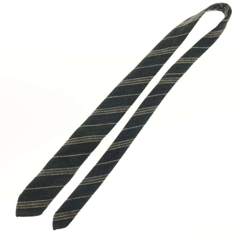 【中古】リングヂャケット RING JACKET ウール ストライプ柄ネクタイ グリーン【 状態ランクA 】【 メンズ 】