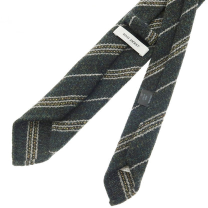 【中古】リングヂャケット RING JACKET ウール ストライプ柄ネクタイ グリーン【 状態ランクA 】【 メンズ 】