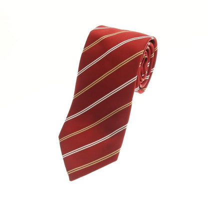 【中古】ステファノ ビジ stefano bigi シルク ストライプ柄ネクタイ レッド【 状態ランクB 】【 メンズ 】