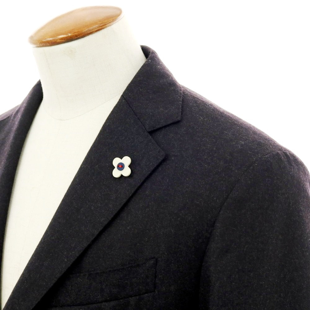 【中古】ラルディーニ LARDINI ストレッチウール 3つボタンスーツ チャコールグレー【 48 】【 状態ランクA 】【 メンズ 】