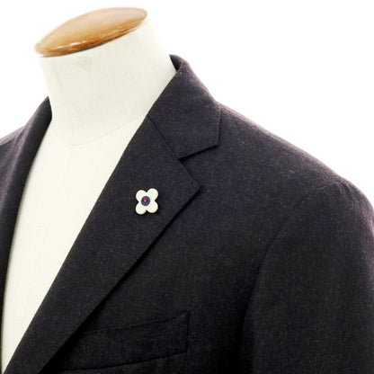 【中古】ラルディーニ LARDINI ストレッチウール 3つボタンスーツ チャコールグレー【 48 】【 状態ランクA 】【 メンズ 】