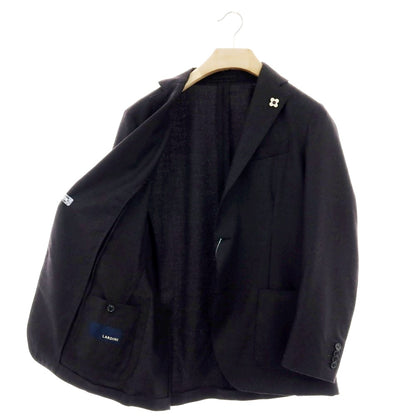 【中古】ラルディーニ LARDINI ストレッチウール 3つボタンスーツ チャコールグレー【 48 】【 状態ランクA 】【 メンズ 】