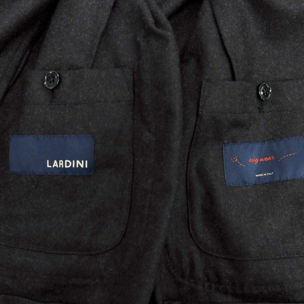 【中古】ラルディーニ LARDINI ストレッチウール 3つボタンスーツ チャコールグレー【 48 】【 状態ランクA 】【 メンズ 】