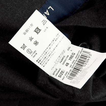 【中古】ラルディーニ LARDINI ストレッチウール 3つボタンスーツ チャコールグレー【 48 】【 状態ランクA 】【 メンズ 】