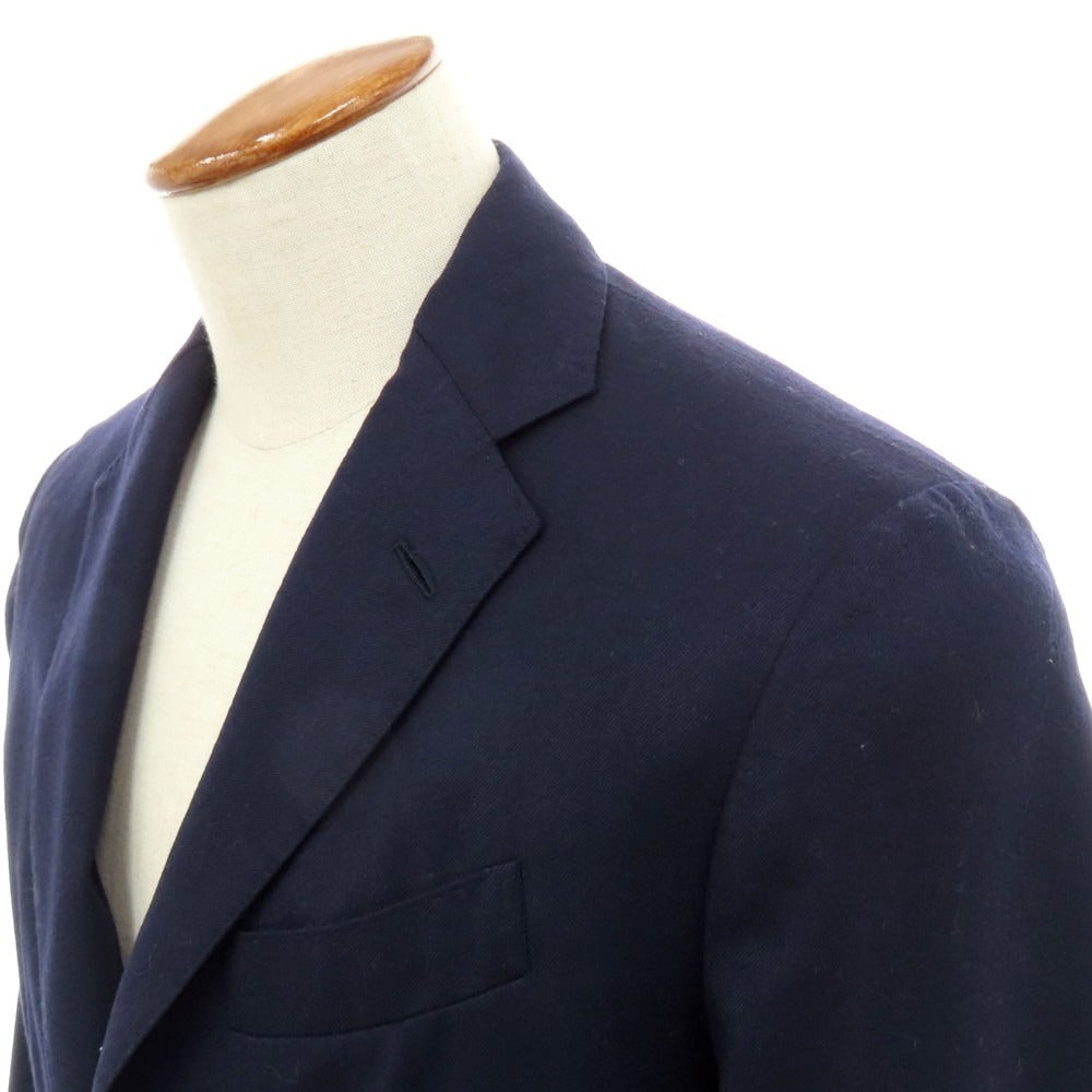 【中古】ラルディーニ LARDINI ストレッチウール テーラードジャケット ネイビー【 48 】【 状態ランクC 】【 メンズ 】