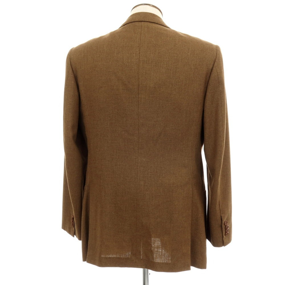 【中古】キートン Kiton シルクモヘヤ テーラードジャケット カーキブラウン【 50 】【 状態ランクA 】【 メンズ 】 []