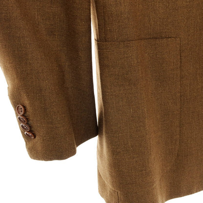 【中古】キートン Kiton シルクモヘヤ テーラードジャケット カーキブラウン【 50 】【 状態ランクA 】【 メンズ 】 []