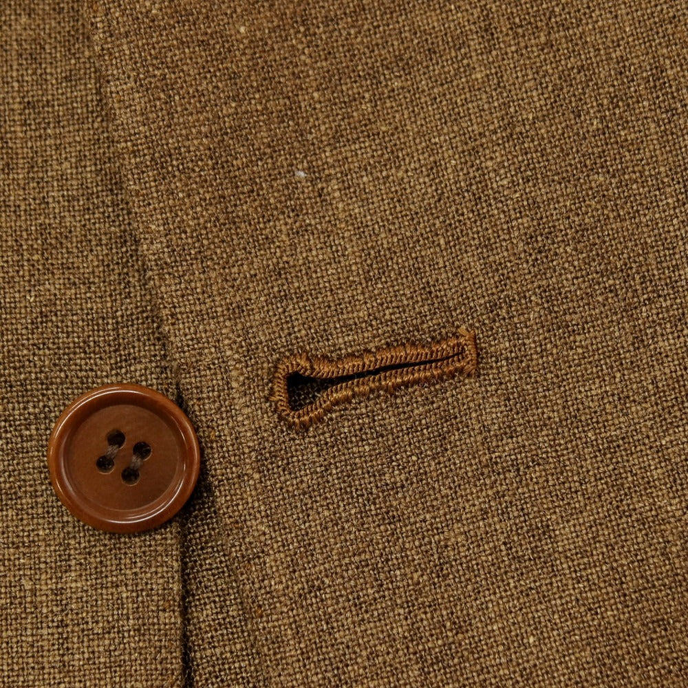 【中古】キートン Kiton シルクモヘヤ テーラードジャケット カーキブラウン【 50 】【 状態ランクA 】【 メンズ 】 []