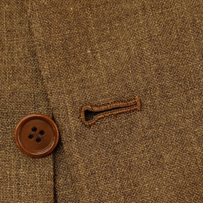 【中古】キートン Kiton シルクモヘヤ テーラードジャケット カーキブラウン【 50 】【 状態ランクA 】【 メンズ 】 []