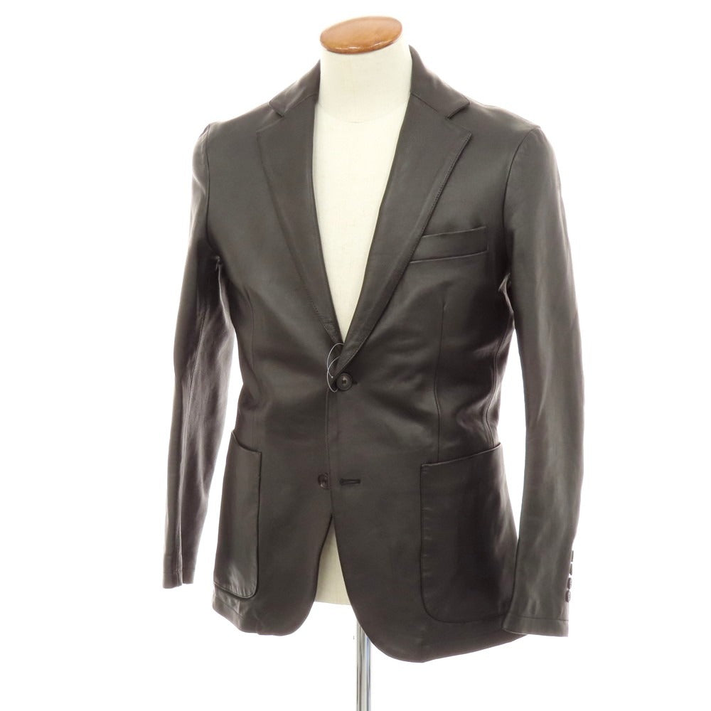 【中古】タリアトーレ TAGLIATORE ラムレザー カジュアルジャケット ブラック【 46 】【 状態ランクB 】【 メンズ 】