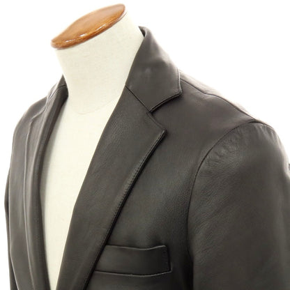 【中古】タリアトーレ TAGLIATORE ラムレザー カジュアルジャケット ブラック【 46 】【 状態ランクB 】【 メンズ 】