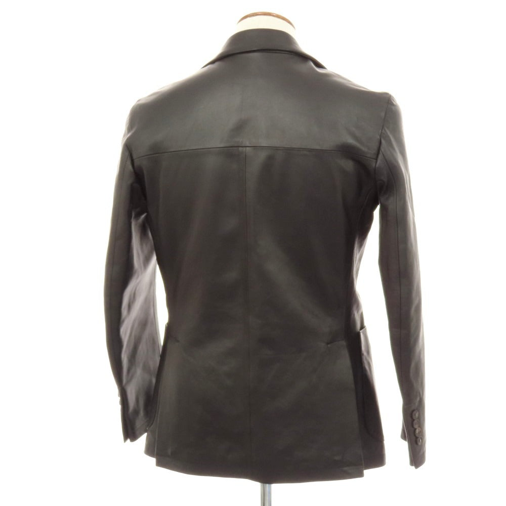 【中古】タリアトーレ TAGLIATORE ラムレザー カジュアルジャケット ブラック【 46 】【 状態ランクB 】【 メンズ 】